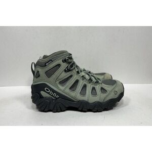 Oboz Sawtooth II Mid Hiking‎ Shoes Women's Size 7 Green Boots